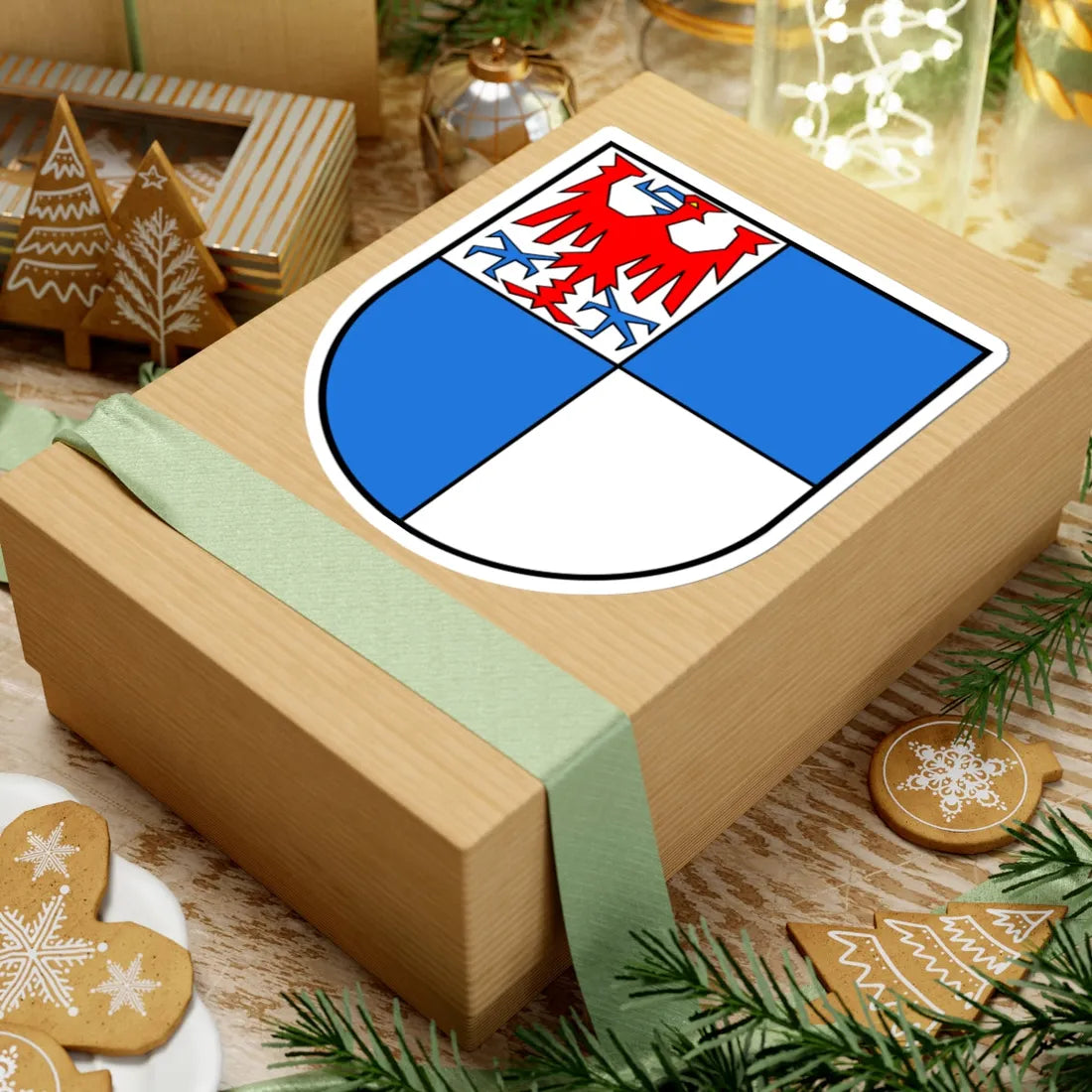 Wappen Schwarzwald-Baar-Kreis (Germany) (Coat of Arms) STICKER Vinyl Kiss-Cut Decal - The Sticker Space