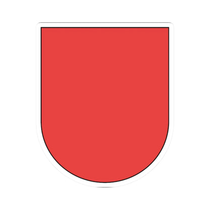 Wappen Schwyz matt rot (Switzerland) (Coat of Arms) STICKER Vinyl Kiss-Cut Decal 2 Inch White - The Sticker Space