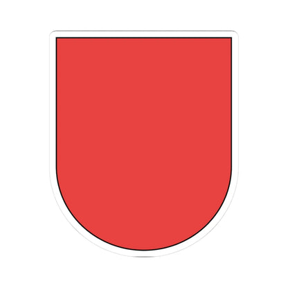 Wappen Schwyz matt rot (Switzerland) (Coat of Arms) STICKER Vinyl Kiss-Cut Decal 3 Inch White - The Sticker Space