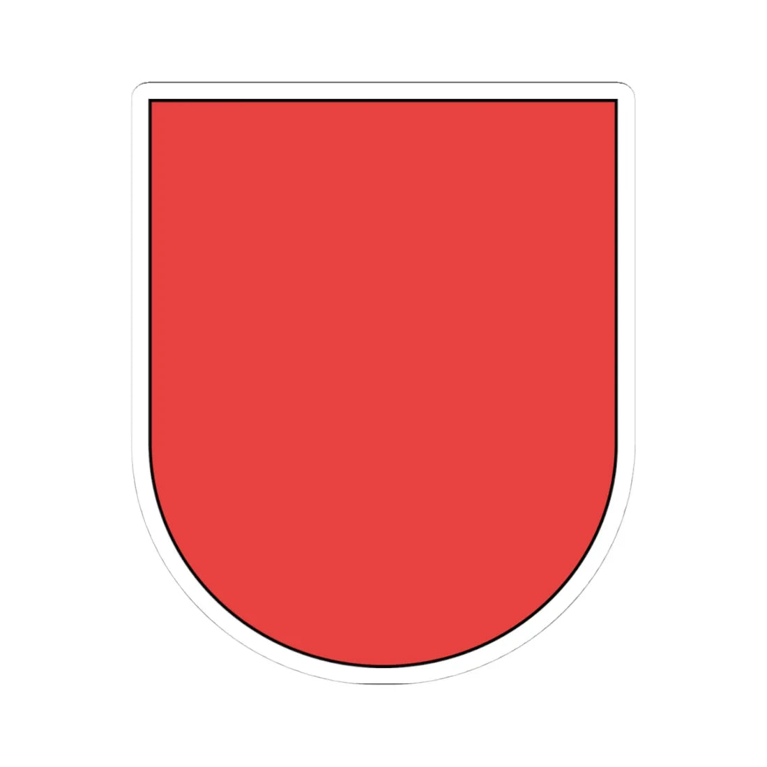 Wappen Schwyz matt rot (Switzerland) (Coat of Arms) STICKER Vinyl Kiss-Cut Decal 4 Inch White - The Sticker Space