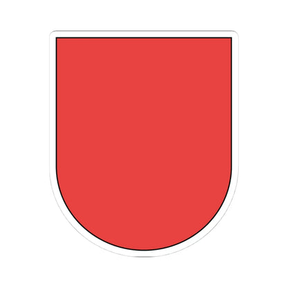 Wappen Schwyz matt rot (Switzerland) (Coat of Arms) STICKER Vinyl Kiss-Cut Decal 4 Inch White - The Sticker Space
