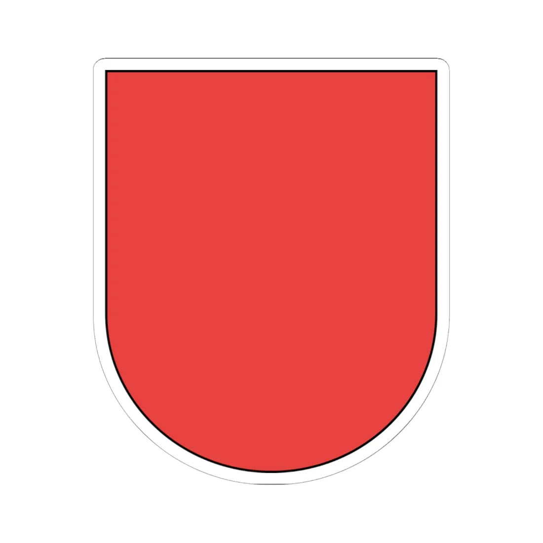 Wappen Schwyz matt rot (Switzerland) (Coat of Arms) STICKER Vinyl Kiss-Cut Decal 6 Inch White - The Sticker Space