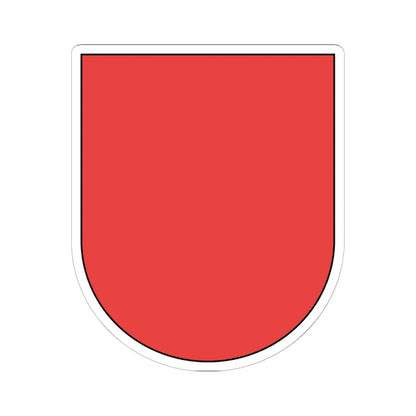 Wappen Schwyz matt rot (Switzerland) (Coat of Arms) STICKER Vinyl Kiss-Cut Decal 6 Inch White - The Sticker Space