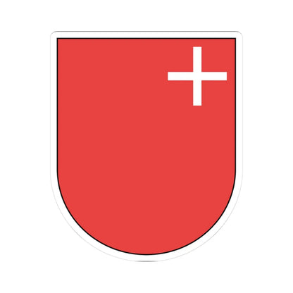 Wappen Schwyz matt (Switzerland) (Coat of Arms) STICKER Vinyl Kiss-Cut Decal 3 Inch White - The Sticker Space