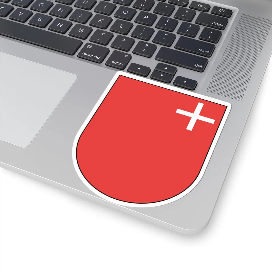 Wappen Schwyz matt (Switzerland) (Coat of Arms) STICKER Vinyl Kiss-Cut Decal - The Sticker Space