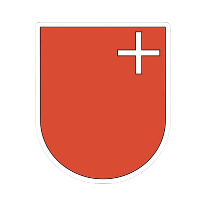 Wappen Schwyz (Switzerland) (Coat of Arms) STICKER Vinyl Kiss-Cut Decal 3 Inch White - The Sticker Space