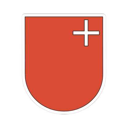 Wappen Schwyz (Switzerland) (Coat of Arms) STICKER Vinyl Kiss-Cut Decal 4 Inch White - The Sticker Space