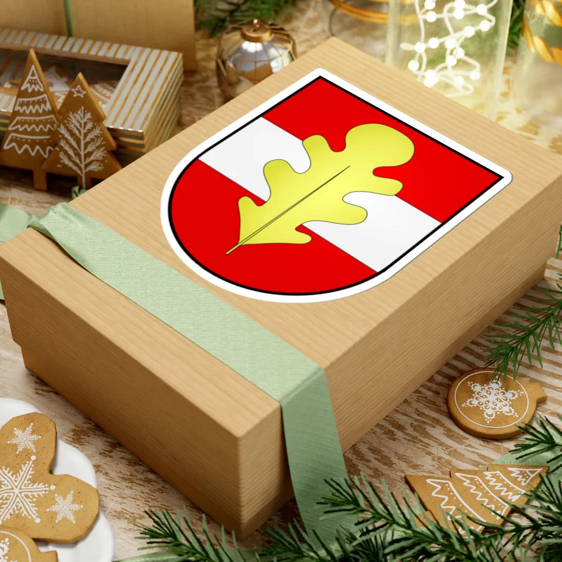 Wappen siebnen (Switzerland) (Coat of Arms) STICKER Vinyl Kiss-Cut Decal - The Sticker Space