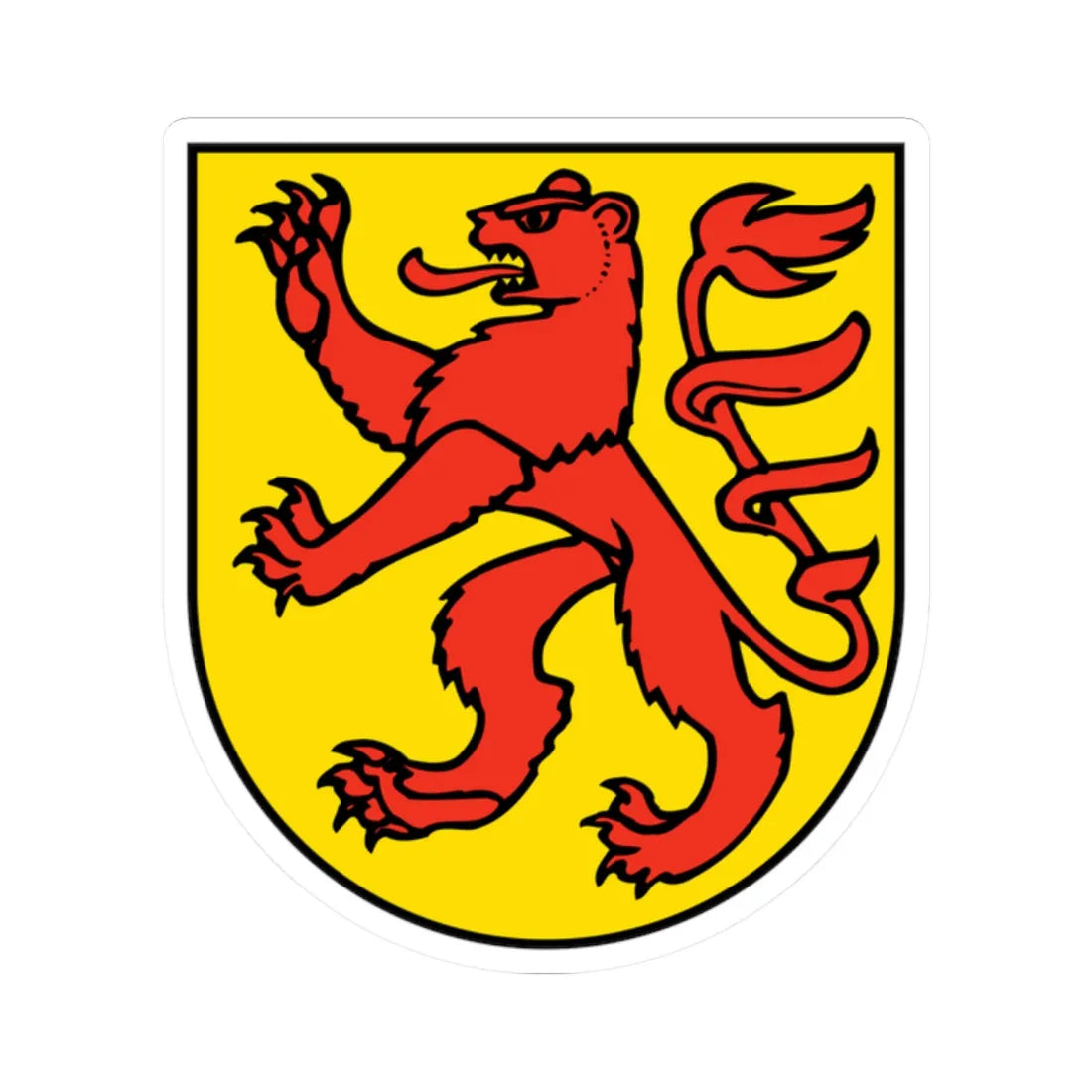 Wappen Silenen (Switzerland) (Coat of Arms) STICKER Vinyl Kiss-Cut Decal 2 Inch White - The Sticker Space