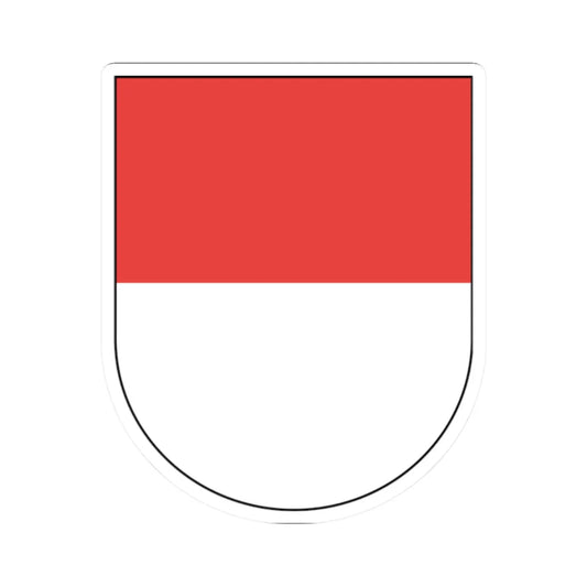 Wappen Solothurn matt (Switzerland) (Coat of Arms) STICKER Vinyl Kiss-Cut Decal 2 Inch White - The Sticker Space
