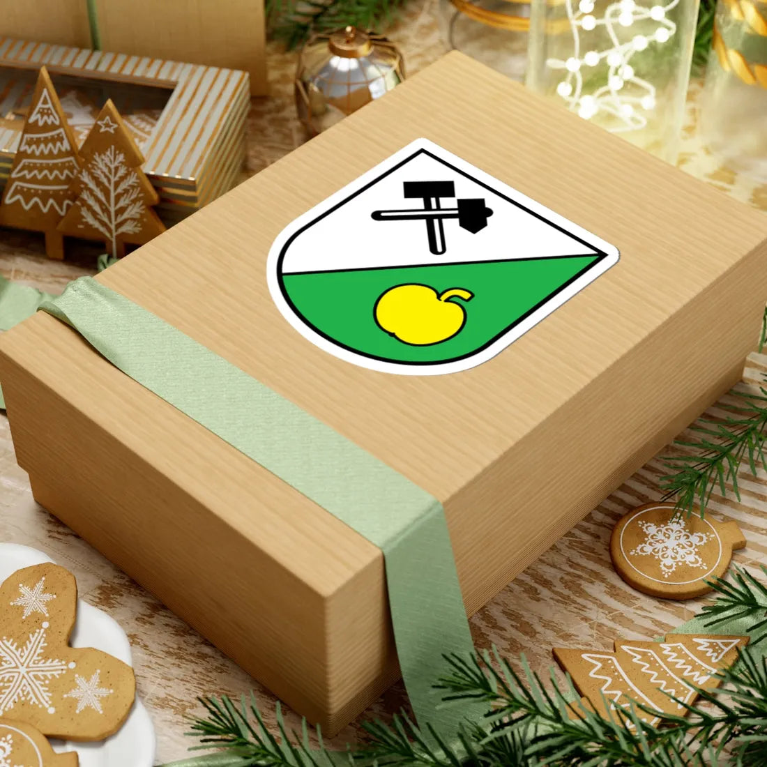 Wappen Sornzig-Ablaß Sachsen (Germany) (Coat of Arms) STICKER Vinyl Kiss-Cut Decal - The Sticker Space