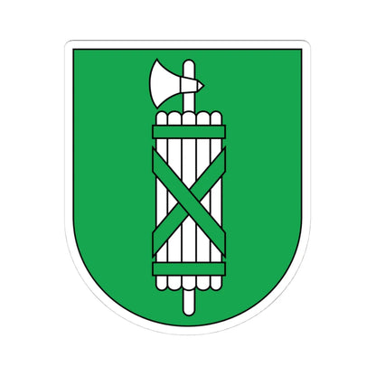 Wappen St. Gallen matt 2010 (Switzerland) (Coat of Arms) STICKER Vinyl Kiss-Cut Decal 4 Inch White - The Sticker Space