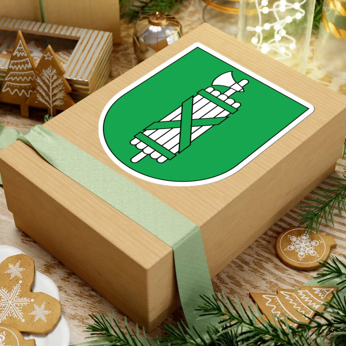 Wappen St. Gallen matt 2010 (Switzerland) (Coat of Arms) STICKER Vinyl Kiss-Cut Decal - The Sticker Space