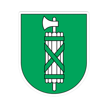 Wappen St. Gallen matt 2011 (Switzerland) (Coat of Arms) STICKER Vinyl Kiss-Cut Decal 3 Inch White - The Sticker Space