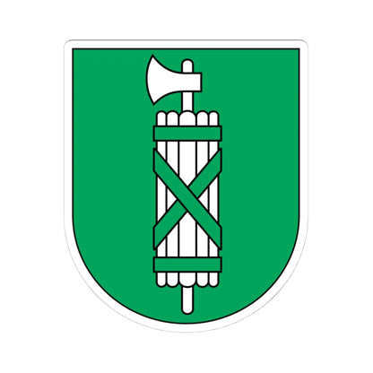 Wappen St. Gallen matt 2011 (Switzerland) (Coat of Arms) STICKER Vinyl Kiss-Cut Decal 4 Inch White - The Sticker Space