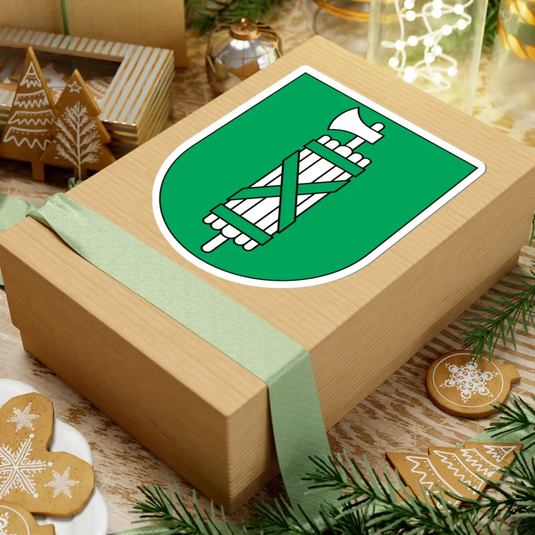 Wappen St. Gallen matt 2011 (Switzerland) (Coat of Arms) STICKER Vinyl Kiss-Cut Decal - The Sticker Space