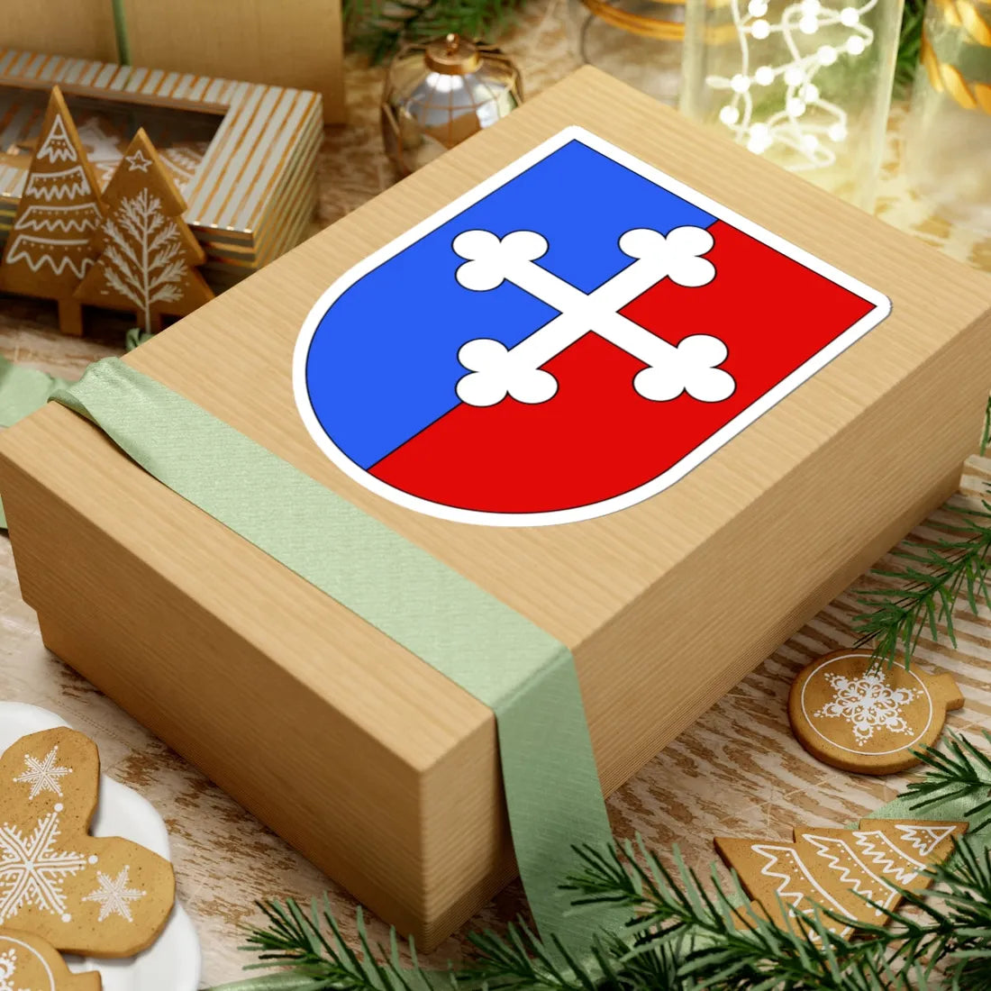 Wappen St Maurice (Switzerland) (Coat of Arms) STICKER Vinyl Kiss-Cut Decal - The Sticker Space