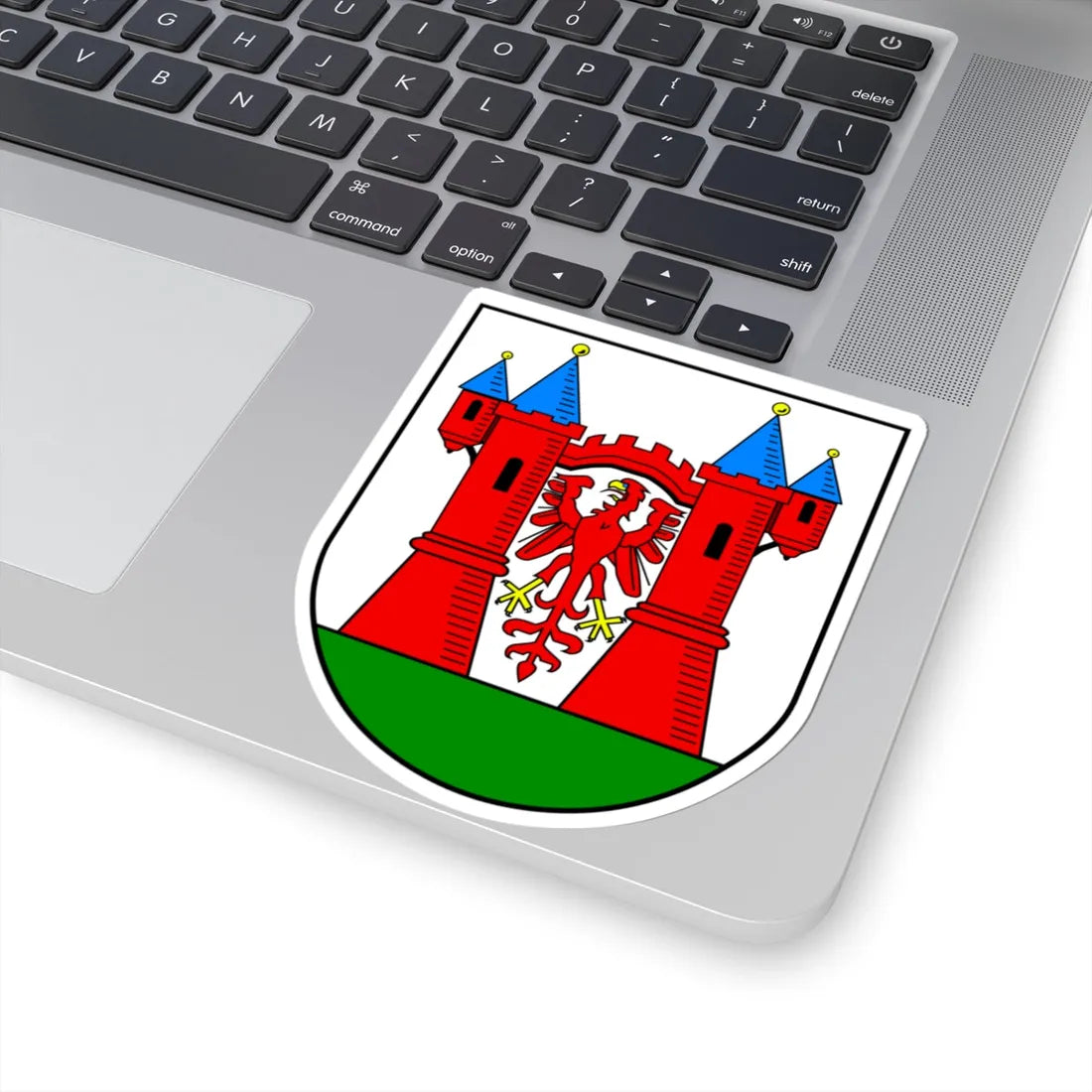 Wappen Stadt Lenzen Elbe (Germany) (Coat of Arms) STICKER Vinyl Kiss-Cut Decal - The Sticker Space