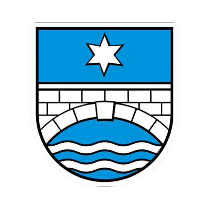 Wappen Staffelbach AG (Switzerland) (Coat of Arms) STICKER Vinyl Kiss-Cut Decal 2 Inch White - The Sticker Space