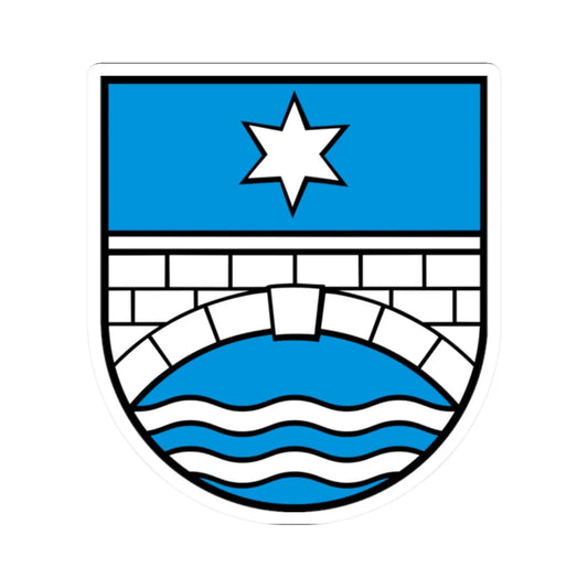 Wappen Staffelbach AG (Switzerland) (Coat of Arms) STICKER Vinyl Kiss-Cut Decal 2 Inch White - The Sticker Space