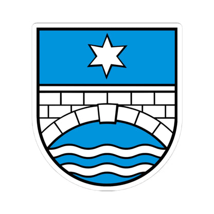 Wappen Staffelbach AG (Switzerland) (Coat of Arms) STICKER Vinyl Kiss-Cut Decal 4 Inch White - The Sticker Space
