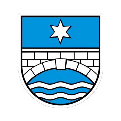 Wappen Staffelbach AG (Switzerland) (Coat of Arms) STICKER Vinyl Kiss-Cut Decal 6 Inch White - The Sticker Space