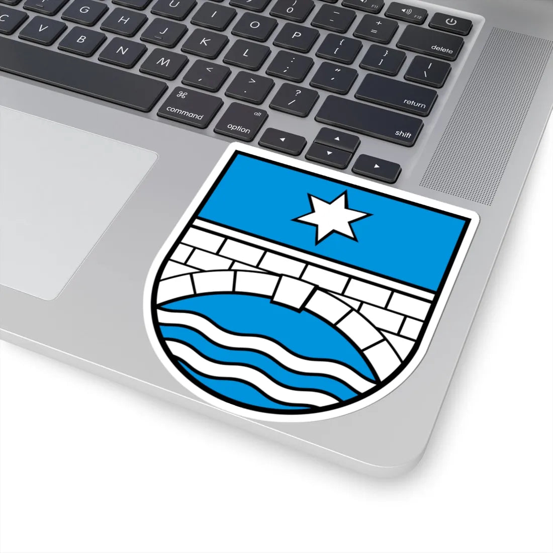 Wappen Staffelbach AG (Switzerland) (Coat of Arms) STICKER Vinyl Kiss-Cut Decal - The Sticker Space