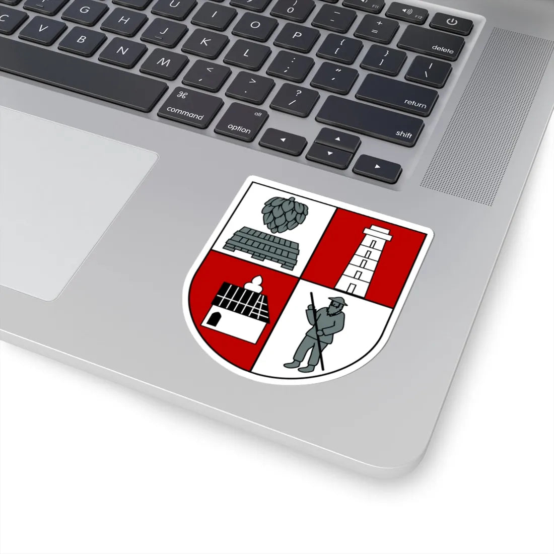 Wappen Steinberg Vogtland (Germany) (Coat of Arms) STICKER Vinyl Kiss-Cut Decal - The Sticker Space
