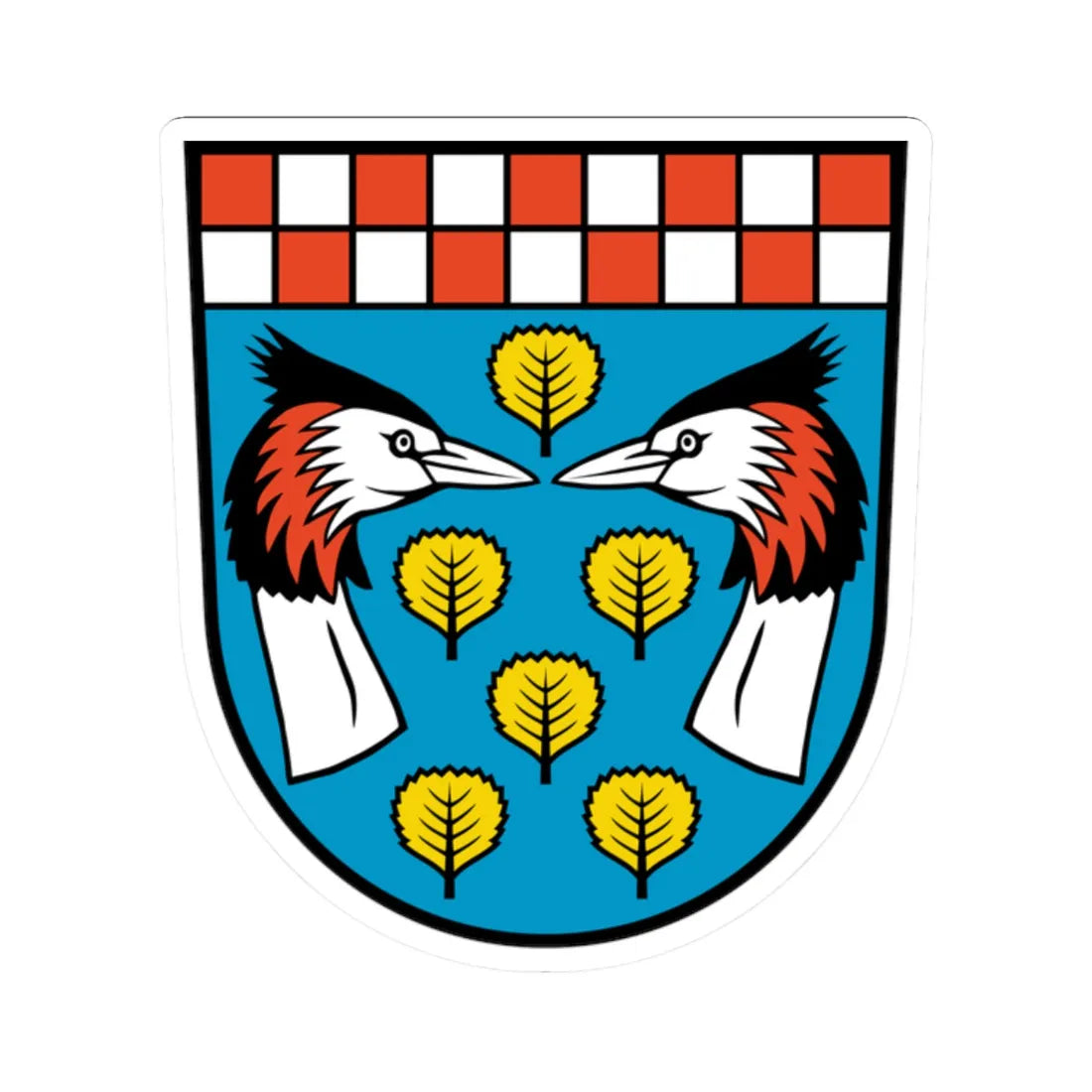 Wappen Stolzenhagen Niederbarnim (Germany) (Coat of Arms) STICKER Vinyl Kiss-Cut Decal 2 Inch White - The Sticker Space