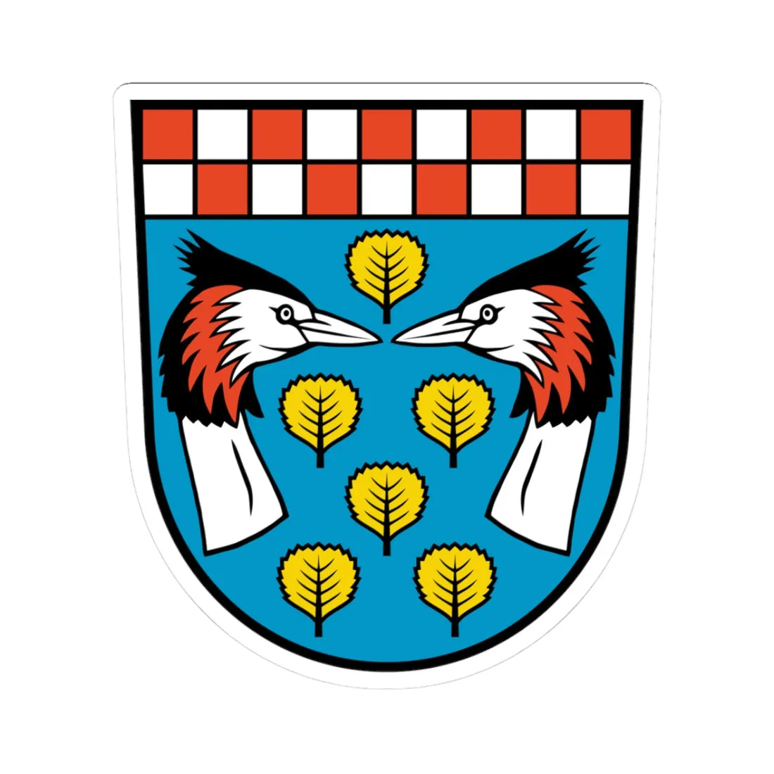 Wappen Stolzenhagen Niederbarnim (Germany) (Coat of Arms) STICKER Vinyl Kiss-Cut Decal 3 Inch White - The Sticker Space