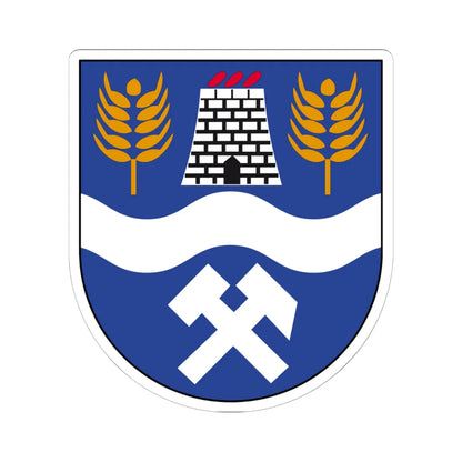 Wappen Striegistal (Germany) (Coat of Arms) STICKER Vinyl Kiss-Cut Decal 6 Inch White - The Sticker Space