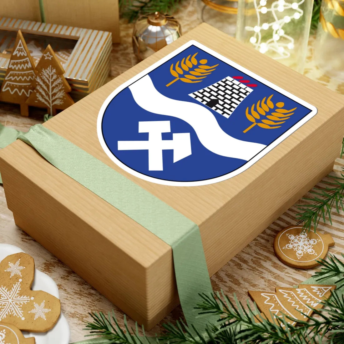 Wappen Striegistal (Germany) (Coat of Arms) STICKER Vinyl Kiss-Cut Decal - The Sticker Space