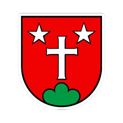 Wappen Suhr AG (Switzerland) (Coat of Arms) STICKER Vinyl Kiss-Cut Decal 3 Inch White - The Sticker Space