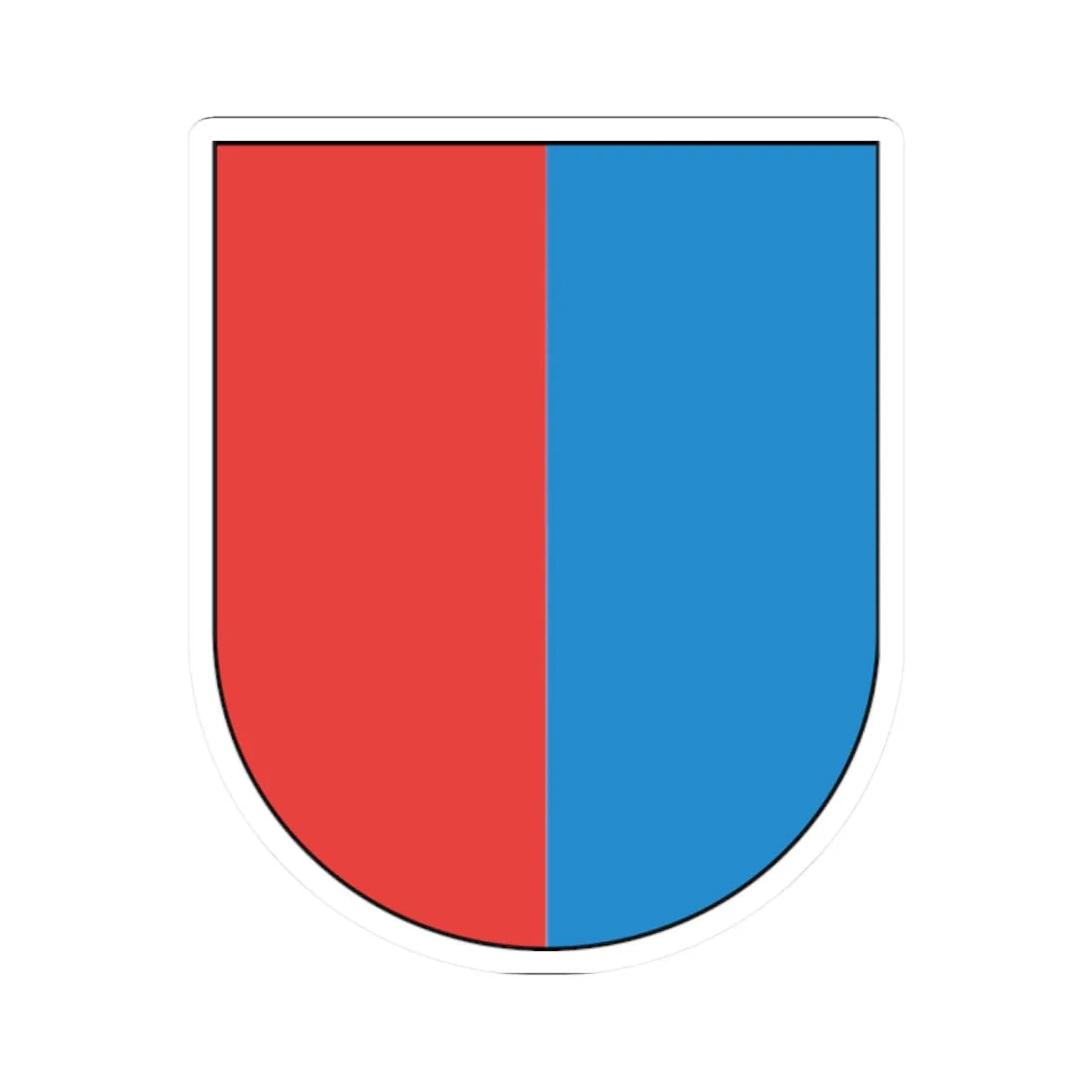Wappen Tessin matt (Switzerland) (Coat of Arms) STICKER Vinyl Kiss-Cut Decal 2 Inch White - The Sticker Space