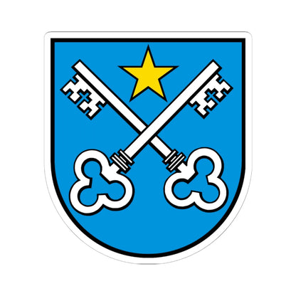 Wappen Tägerig AG (Switzerland) (Coat of Arms) STICKER Vinyl Kiss-Cut Decal 6 Inch White - The Sticker Space