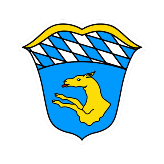 Wappen Thierhaupten (Germany) (Coat of Arms) STICKER Vinyl Kiss-Cut Decal 2 Inch White - The Sticker Space