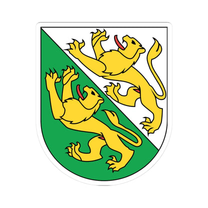 Wappen Thurgau matt (Switzerland) (Coat of Arms) STICKER Vinyl Kiss-Cut Decal 3 Inch White - The Sticker Space