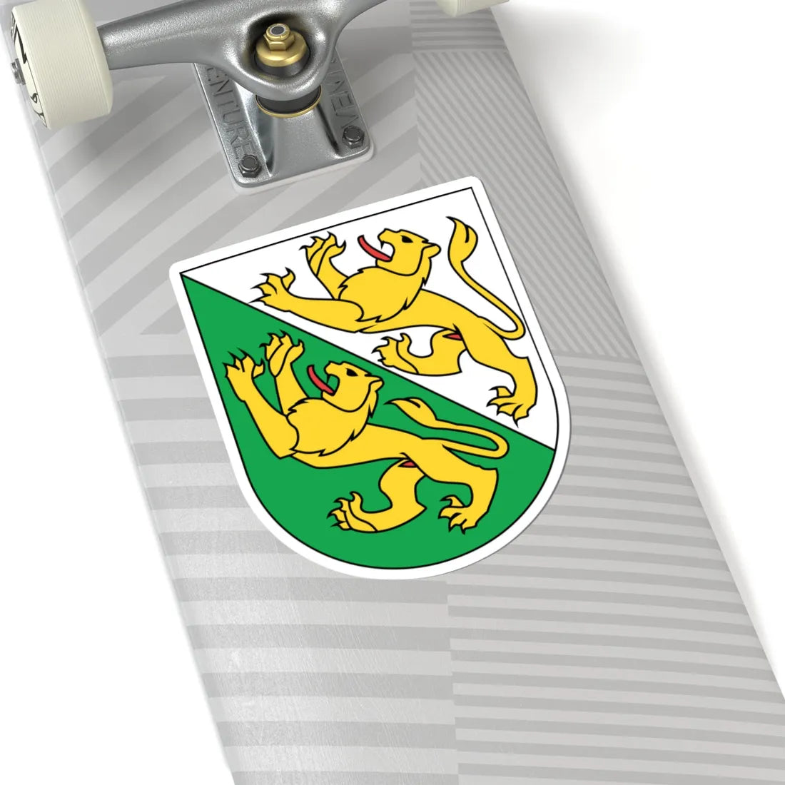 Wappen Thurgau matt (Switzerland) (Coat of Arms) STICKER Vinyl Kiss-Cut Decal - The Sticker Space