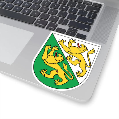 Wappen Thurgau matt (Switzerland) (Coat of Arms) STICKER Vinyl Kiss-Cut Decal - The Sticker Space
