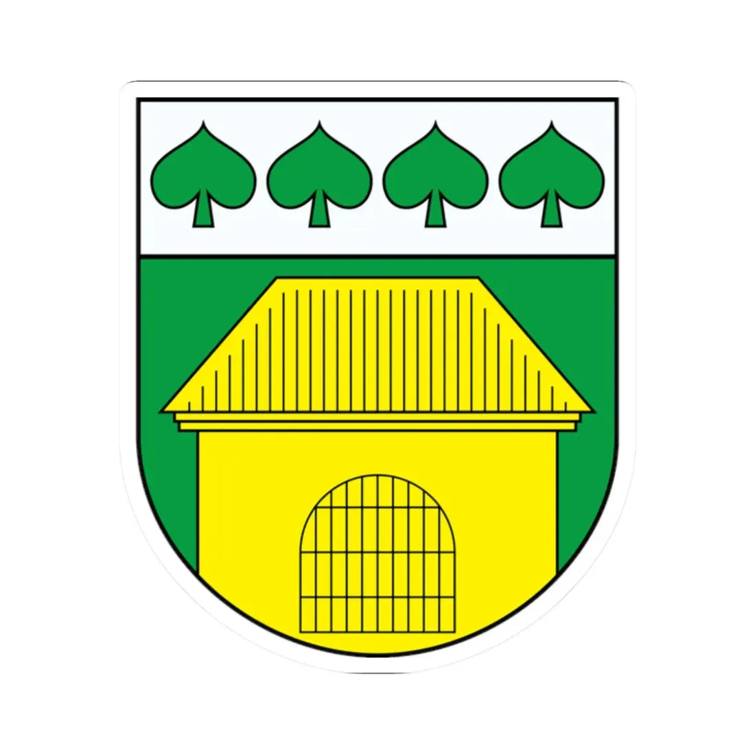 Wappen Triebel (Germany) (Coat of Arms) STICKER Vinyl Kiss-Cut Decal 2 Inch White - The Sticker Space