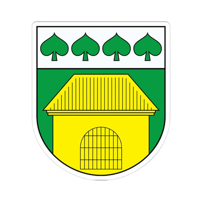Wappen Triebel (Germany) (Coat of Arms) STICKER Vinyl Kiss-Cut Decal 4 Inch White - The Sticker Space