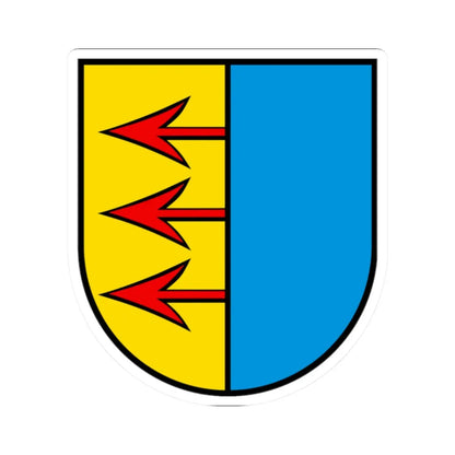 Wappen Uezwil AG (Switzerland) (Coat of Arms) STICKER Vinyl Kiss-Cut Decal 2 Inch White - The Sticker Space