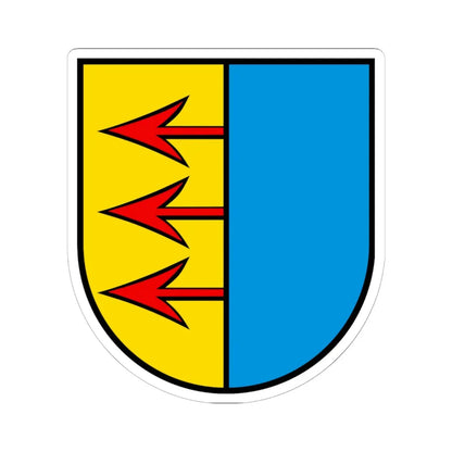Wappen Uezwil AG (Switzerland) (Coat of Arms) STICKER Vinyl Kiss-Cut Decal 6 Inch White - The Sticker Space