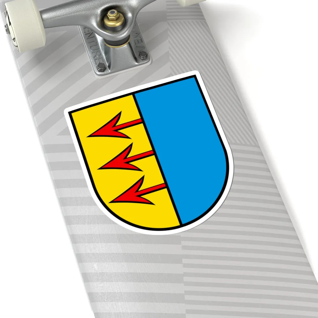 Wappen Uezwil AG (Switzerland) (Coat of Arms) STICKER Vinyl Kiss-Cut Decal - The Sticker Space