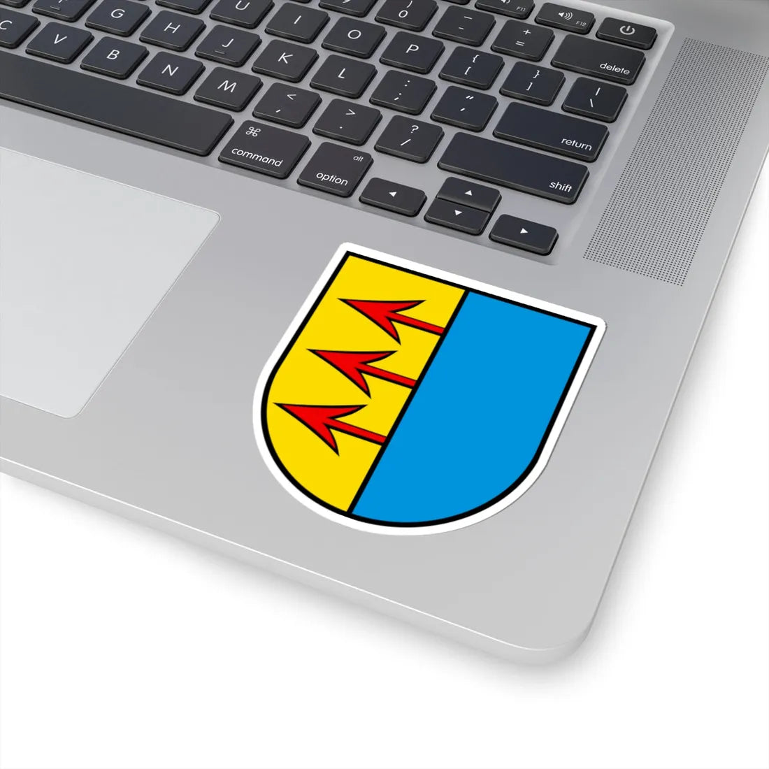 Wappen Uezwil AG (Switzerland) (Coat of Arms) STICKER Vinyl Kiss-Cut Decal - The Sticker Space