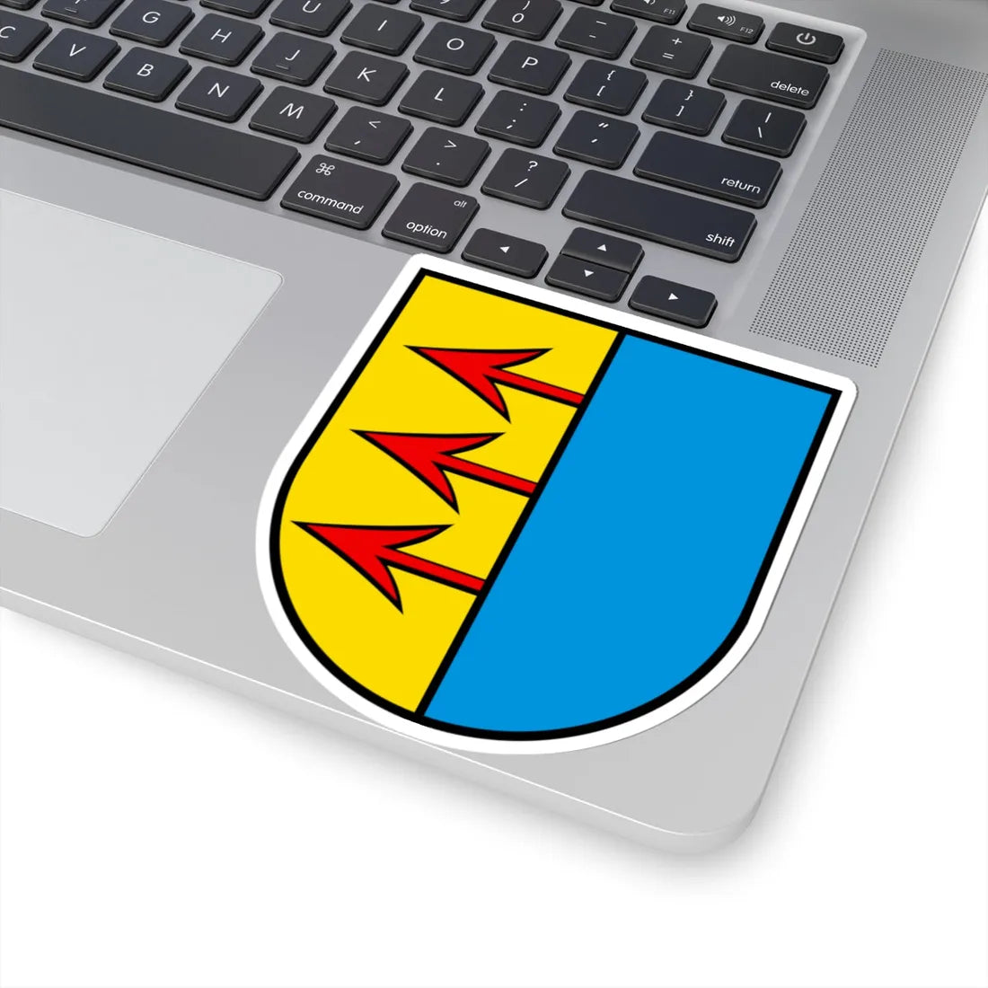 Wappen Uezwil AG (Switzerland) (Coat of Arms) STICKER Vinyl Kiss-Cut Decal - The Sticker Space