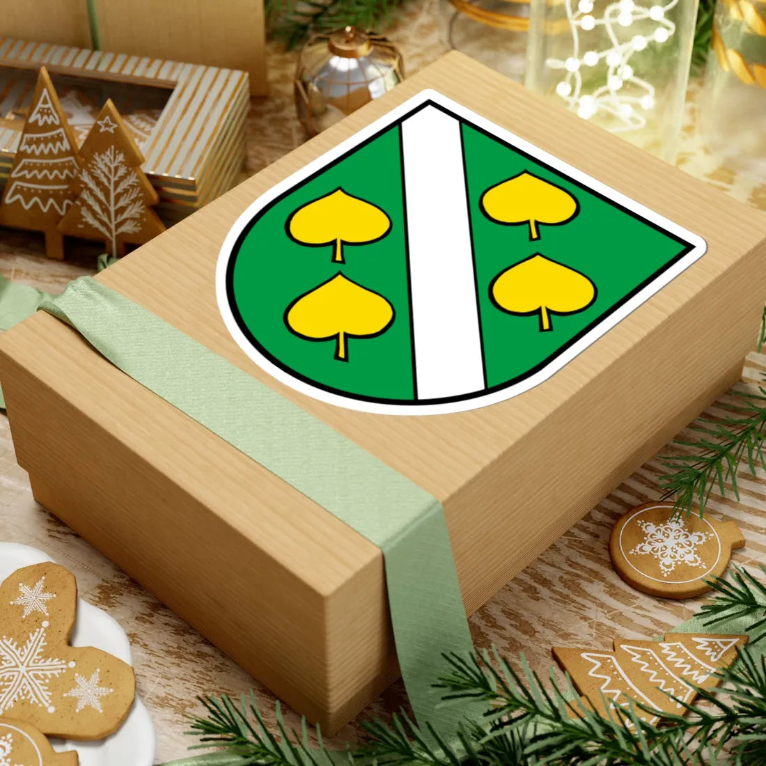 Wappen Unterbözberg AG (Switzerland) (Coat of Arms) STICKER Vinyl Kiss-Cut Decal - The Sticker Space