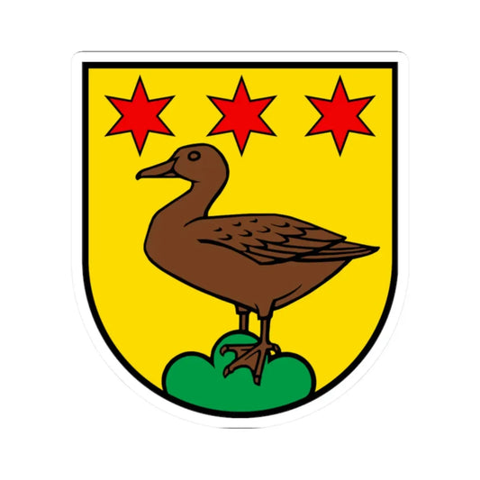 Wappen Unterentfelden (Switzerland) (Coat of Arms) STICKER Vinyl Kiss-Cut Decal 2 Inch White - The Sticker Space