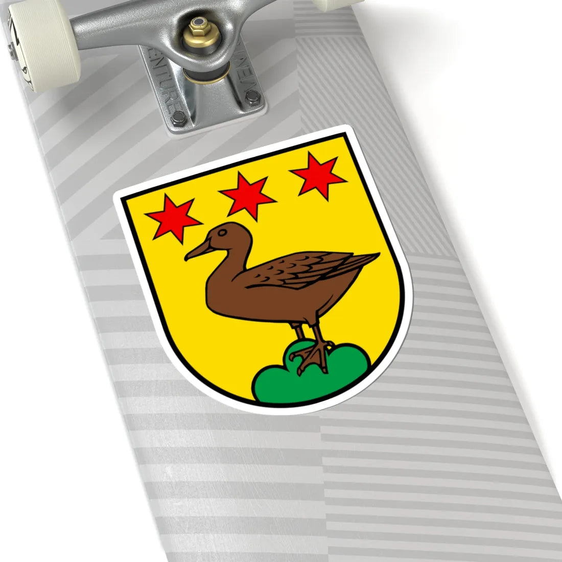 Wappen Unterentfelden (Switzerland) (Coat of Arms) STICKER Vinyl Kiss-Cut Decal - The Sticker Space