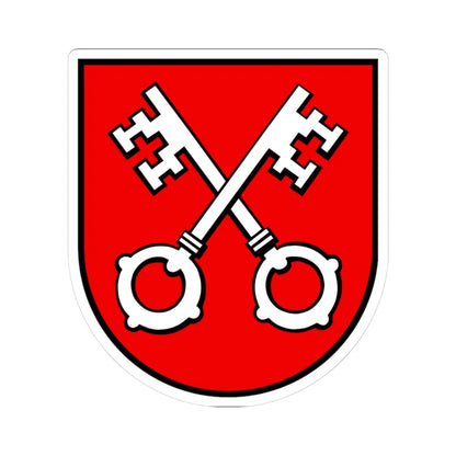 Wappen Untersiggenthal AG (Switzerland) (Coat of Arms) STICKER Vinyl Kiss-Cut Decal 3 Inch White - The Sticker Space